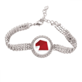 thumbnail image 1 of mas Hat Origa Pattern Tennis Chain Anklet Bracelet Diamond Jewelry, 1 of 3