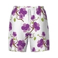 thumbnail image 4 of Lsque Mens Swim Trunks Orchids Flowers Pattern - Bathing Suit Compression Liner - Beach Swim Shorts Swimwear - (S-3XL) - Stretch Quick Dry -XX-Large, 4 of 9