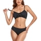 thumbnail image 2 of Traje De Baño Para Mujer, Ligero, Ajustado, Transpirable, De Talle Alto, Para Mujer, Con Nudo Torcido Para La Playa ANGGREK XL negro, 2 of 6