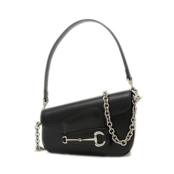 Pre-Owned Gucci Horsebit 1955 2WAY Bag Shoulder Leather Black 774209 BP