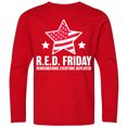 thumbnail image 3 of Inktastic Red Friday Remembering Everyone Deployed with Red American Flag Long Sleeve Youth T-Shirt, 3 of 5
