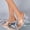 Beige, variant on Women's Comfortable Non-Slip Clear Heeled Sandals, Open Toe Transparent Block Heel Mules, Durable Party Footwear for Shopping, Event Beige 41