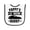 White and Black, variant on Inktastic Pappy's Lil' Racing Buddy with Car Silhouette Baby Terry Cloth Bib