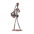 thumbnail image 1 of Estatua de hombre músico, figura de mesa de músico, escultura de músico, figura artística para fiesta, oficina, entrada, mesa, festival Saxófono, 1 of 8