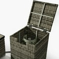 thumbnail image 5 of Barara King 32" Fire Pit with Propane Tank Cover 2-Pieces and 50000 BTU, Smokeless Fire Pit with Beautiful Wicker Base for Outside, Garden, Beige, 5 of 8