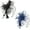 Black, Navy (2pcs), variant on Women Girls Fascinators Hat Flower Mesh Ribbons Feathers on a Headband and a Clip Tea Party Headwear