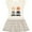 Natural with Stripes, variant on Inktastic Cats Rule with Cat Heads Girls Toddler Dress