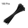 thumbnail image 3 of Uxcell 150pack Cable Zip Ties, Plastic Nylon Ties Wraps, 12-Inch/300mm Self-Locking Wire Cord Zip-Ties, Black, 3 of 7