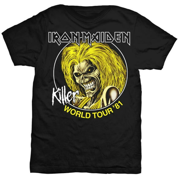Iron Maiden  Adult Killer World Tour 81 T-Shirt
