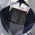 thumbnail image 1 of Pantalones cortos deportivos de cintura alta con cintura elástica para mujer, ropa exterior informal holgada, pantalones de pierna ancha, pijamas de verano para el hogar, 1 of 6
