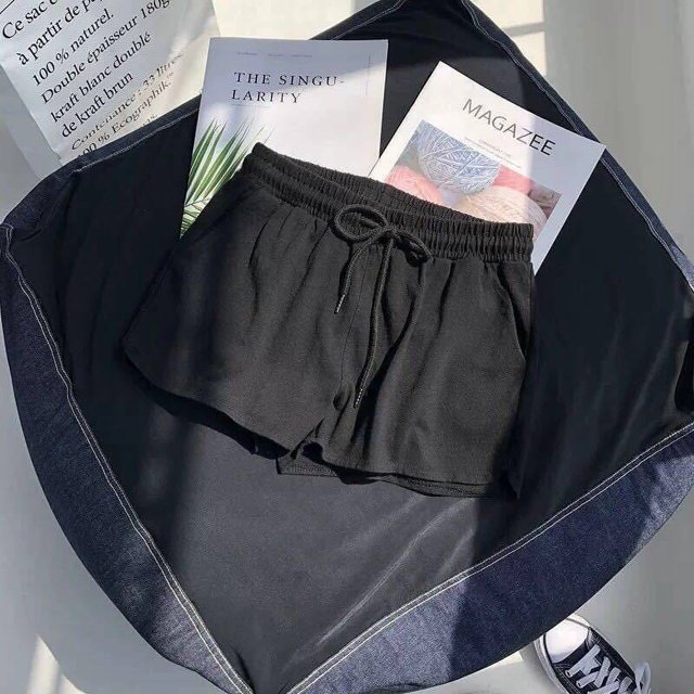 Pantalones cortos deportivos de cintura alta con cintura elástica para mujer, ropa exterior informal holgada, pantalones de pierna ancha, pijamas de verano para el hogar