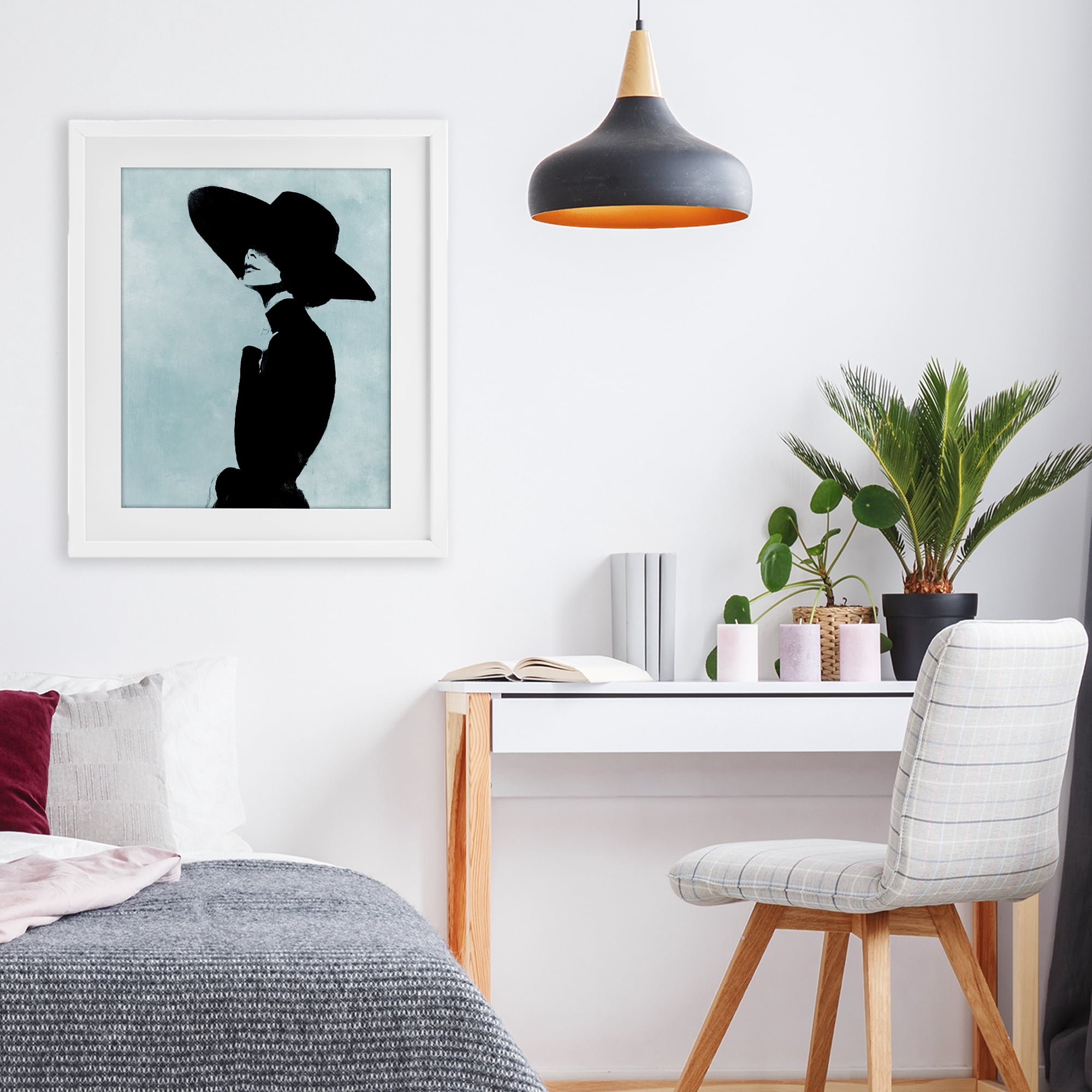 Stupell Industries Eclipse In Black White Framed Print Under Glass, design by Svetlana Aleynikova