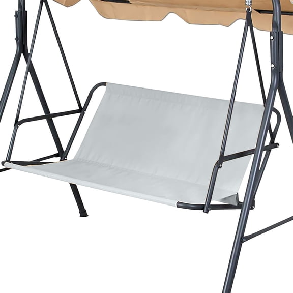 Beautynvta Seat Replacement Cover, 2/3 Seat 600D Heavy Duty Waterproof Swing Cover for Outdoor Porch Garden Yard Seat Patio Chair, 44.5x18.5x18.5 Inch