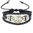 thumbnail image 4 of Religious Christian Scripture Proverbs Charm Leather Wrap Bracelet Bangle For Women Men Bible Verse Fashion Faith Jewelry Gift, 4 of 5
