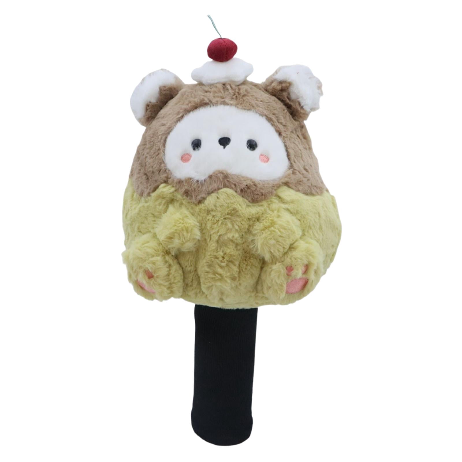 funtasica Driver Headcover Golf Driver Head Cover Cartoon Bear Plushie, Easy on Off, Cute Funny Protection Golf Club Cover for Friends