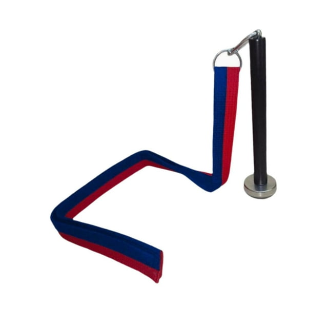 Maoww Sangle d'Entraînement de Lutte à Bras Poignée Robuste pour Exercices de Poids Sangle Rouge et Bleue Sangle de Poignet 4x180cm