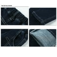 thumbnail image 6 of Boys Jeans Toddler Harem Denim Pants Elastic Waist Wide Leg Loose Casual Fall Spring Jean Trousers Little Boys Clothes, Navy, 6 Years, 6 of 7