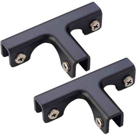 

Egebert Glass Fixing Clip Glass Combination Fixing Bracket Glass Accessories 6-10mm Reinforced Clip Aluminum alloy glass clip does not rust L type T type +type glass clip (T type black)