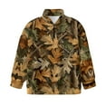 thumbnail image 4 of Uorisanigo Girls Half Zip Collar Sweatshirts Loose Long Sleeve Pullover Crop Tops Oversized Camouflage Hunting Print Athletic Sweaters Pullover Jackets for Vacation Shopping Exercise Wear, 4 of 7