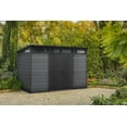 thumbnail image 6 of Keter Cortina 11x7 ft. Durable Resin Outdoor Storage Shed With Heavy Duty Floor and Locking Door, Grey, 6 of 7
