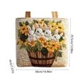 thumbnail image 3 of Organizadores de armario y almacenamiento, Organización y almacenamiento, Contenedores de almacenamiento, Bolsa de tela acolchada con forma de conejito de Pascua, 3 of 7
