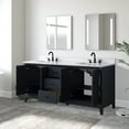 thumbnail image 4 of Vanity Art 72" Bathroom Vanity with Sink and Engineered Marble Top, Freestanding Storage Cabinet with 3 Drawers and 2 Shelves, 4 of 8