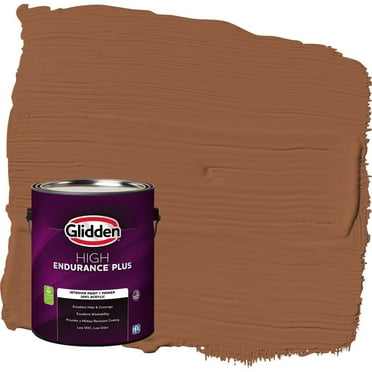 Glidden HEP Cinnamon Spice / Orange Eggshell Interior Paint with Primer, 1 Gallon
