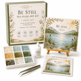 thumbnail image 2 of Psalms of Comfort & Strength Sea Glass Art Kit, Relaxing Christian Mosaic Kit for Adults Beginners with Glass Pieces, Tools and Easel, Bible Verse Craft and Faith Decor Gift, 2 of 6