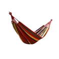 thumbnail image 2 of Outdoor Canvas Hammock Swing Portable Lightweight Striped for Camping Backyard Balcony Relaxation, 2 of 6