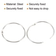 thumbnail image 4 of Unique Bargains 3.5' OD 3.2' ID Loose Leaf Rings Binder Ring, Silver, 12 Pack, 4 of 5