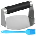 thumbnail image 4 of PTOOTP Flat Burger Press Portable Stainless Steel Grill Cleaning Cooking 1 Set, 4 of 8