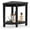 Black, variant on Waterproof Corner Shower Stool for Inside Shower, Poly Lumber Shower Bench Seat Chair, Bath Shower Stool for Shaving Legs Foot Rest with Storage Shelf, Adjustable & Non-Slip Feet, Teak Brown