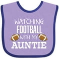 thumbnail image 3 of Inktastic Watching Football with My Auntie Boys or Girls Baby Bib, 3 of 4