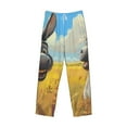 thumbnail image 2 of Vsdgher Funny Countryside Donkey Print Mens Pajama Pants Sleep & Lounge Pants, PJ Bottoms With elastic waistb and Pockets, 2 of 5
