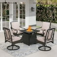 thumbnail image 6 of Sophia & William 37" Outdoor Square Dining Table with Steel Frame for 4 Chairs, 6 of 7