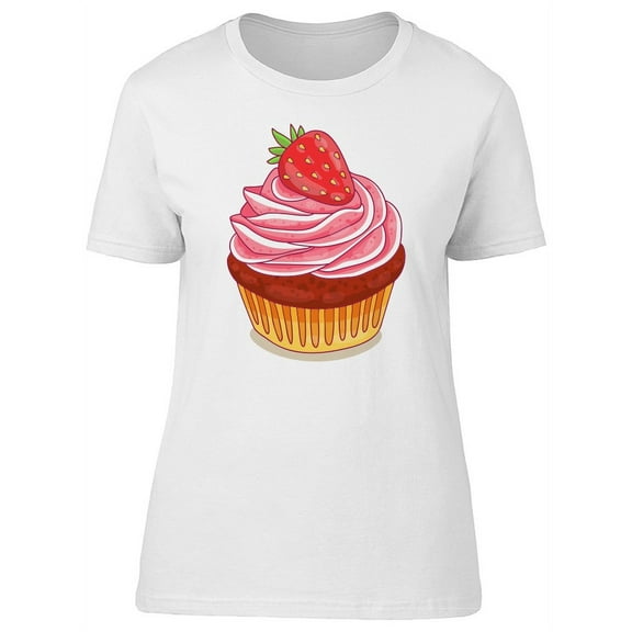 Cute Chocolate Cupcake T-Shirt Women -Image by Shutterstock, Female x-Large