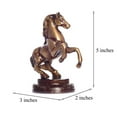 thumbnail image 4 of Brass World Antique Brass Horse with Uplifted Legs Standing Horse Tableware Showpiece Home Décor, 4 of 4