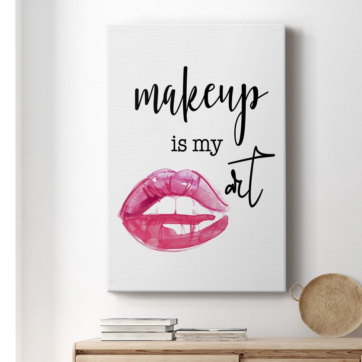Makeup is My Art Premium Gallery Wrapped Canvas - Ready to Hang