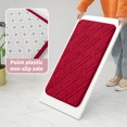 thumbnail image 5 of CuiLiyq Home Bathroom Absorbent Stripe Floor Mat, Square Memory Cotton Bathroom Mat, Washable Bath Rugs for Sink Toilet and Bedroom Floor, 23.6" x 15.7", Red, 5 of 6