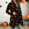 thumbnail image 6 of Fznquz Long Sleeve Womens Sweaters 2025 Halloween Cardigan Trendy Open Front Multicolor Casual Womens Tops, 6 of 7