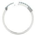 thumbnail image 4 of Statement Engagement Ring for Women - 0.2475ct Blue Moissanite in 14K White Gold Promise Ring, 4 of 6