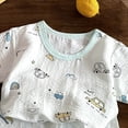 thumbnail image 4 of KPOPLK Toddler Girls Pajamas Kids Pajamas Set Ruffled Short Sleeves Summer Pjs Sleepwear for Girl Size 5-6 Years, 4 of 5