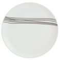 thumbnail image 6 of Tabletops Gallery 12 Piece Skye White Stripe Stoneware Dinnerware Set, Round Dinner Plates Dishes Bowls, Service for 4, 6 of 7