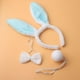 thumbnail image 5 of Disfraz de conejo para mujer, diadema con orejas, pajarita, banda para el pelo, para disfraces, favores de fiesta, cumpleaños, Pascua, niñas , Azul Fernando disfraz de conejo, 5 of 8