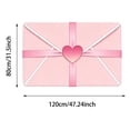 thumbnail image 2 of fsxdhpcsgfc Valentine Rug Heart Envelope Doormat Valentine's Day Red Heart Shaped Envelope Outdoor Coconut Fiber Door Mat Non Rubber Backing For Front Door Size Knitted Blanket Foxy And Blanket Adult, 2 of 3