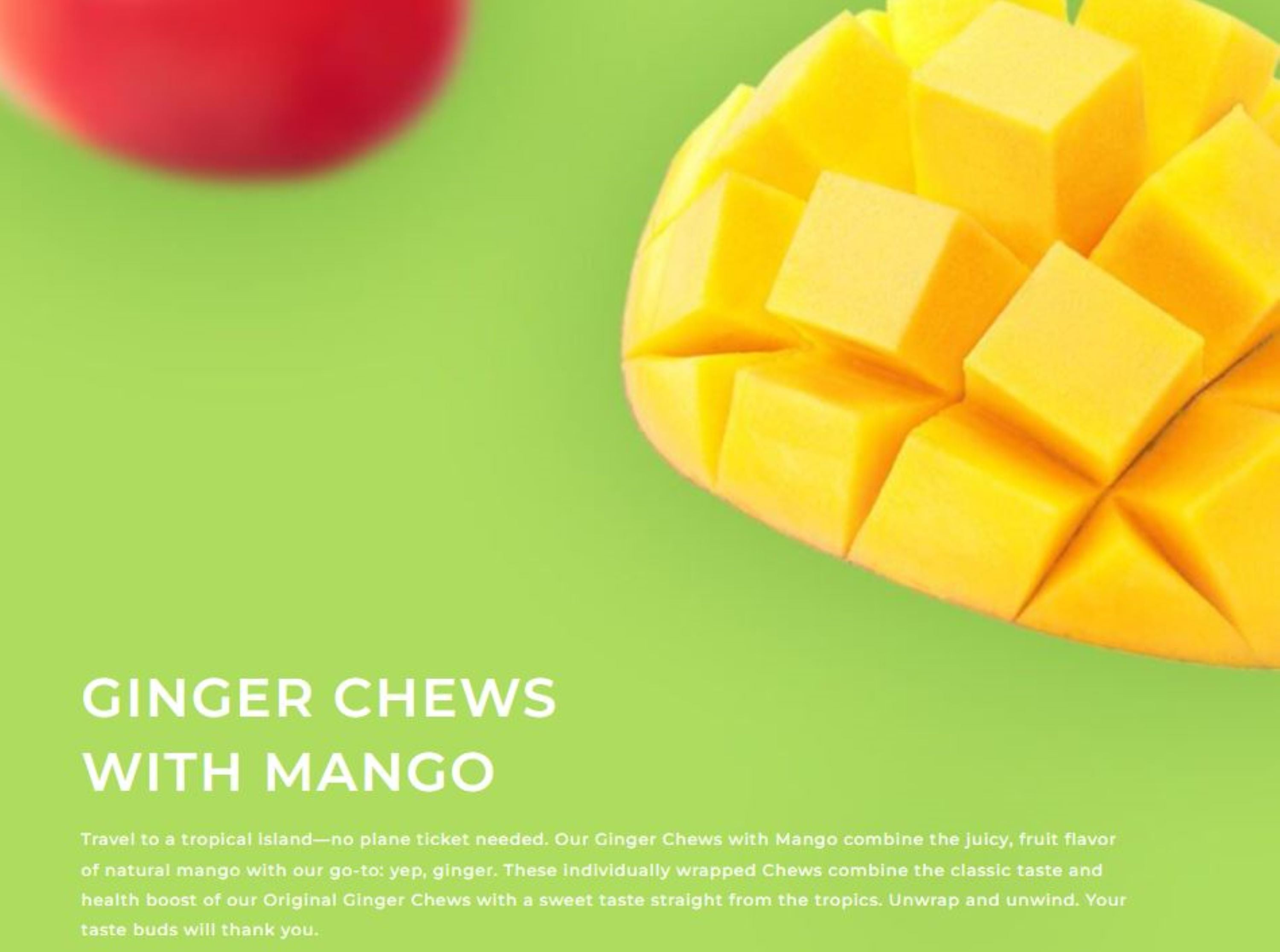 (2 pack) Prince of Peace Ginger Chews, Mango Flavor, 4 oz Bag, Nausea Relief, Kosher, Non-GMO, All Natural