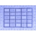 thumbnail image 1 of Ahgly Company Indoor Rectangle Abstract Blue Modern Area Rugs, 7' x 9', 1 of 4
