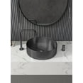 thumbnail image 7 of Eden Bath EB-SS001BK 15 in. Round Stainless Steel Vessel Sink with Drain in Black, 7 of 7