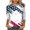 White, variant on DailyTrove Women's Long Sleeve American Flag Ombre T-Shirt - Casual Loose Top, Chic for Cooler Days & Patriotic Events