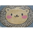 thumbnail image 3 of KC Cubs Boy & Girl Modern Decor Multicolor Area Rug and Carpet Collection for Kids, Toddlers and Baby Nursery, Animal Faces Blue Lion, 3 of 7
